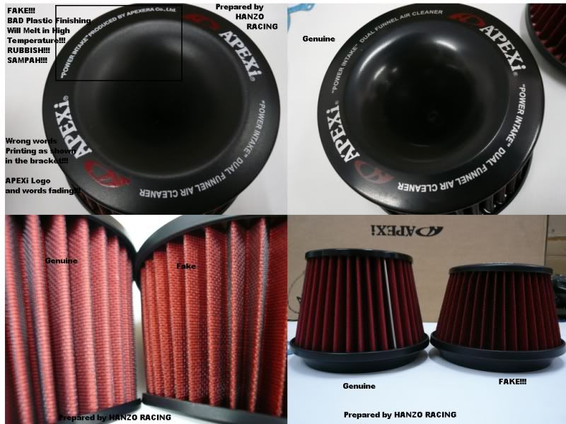 Diferencias réplicas Chinas VS Piezas Originales (Hks, apexi, aem, etc